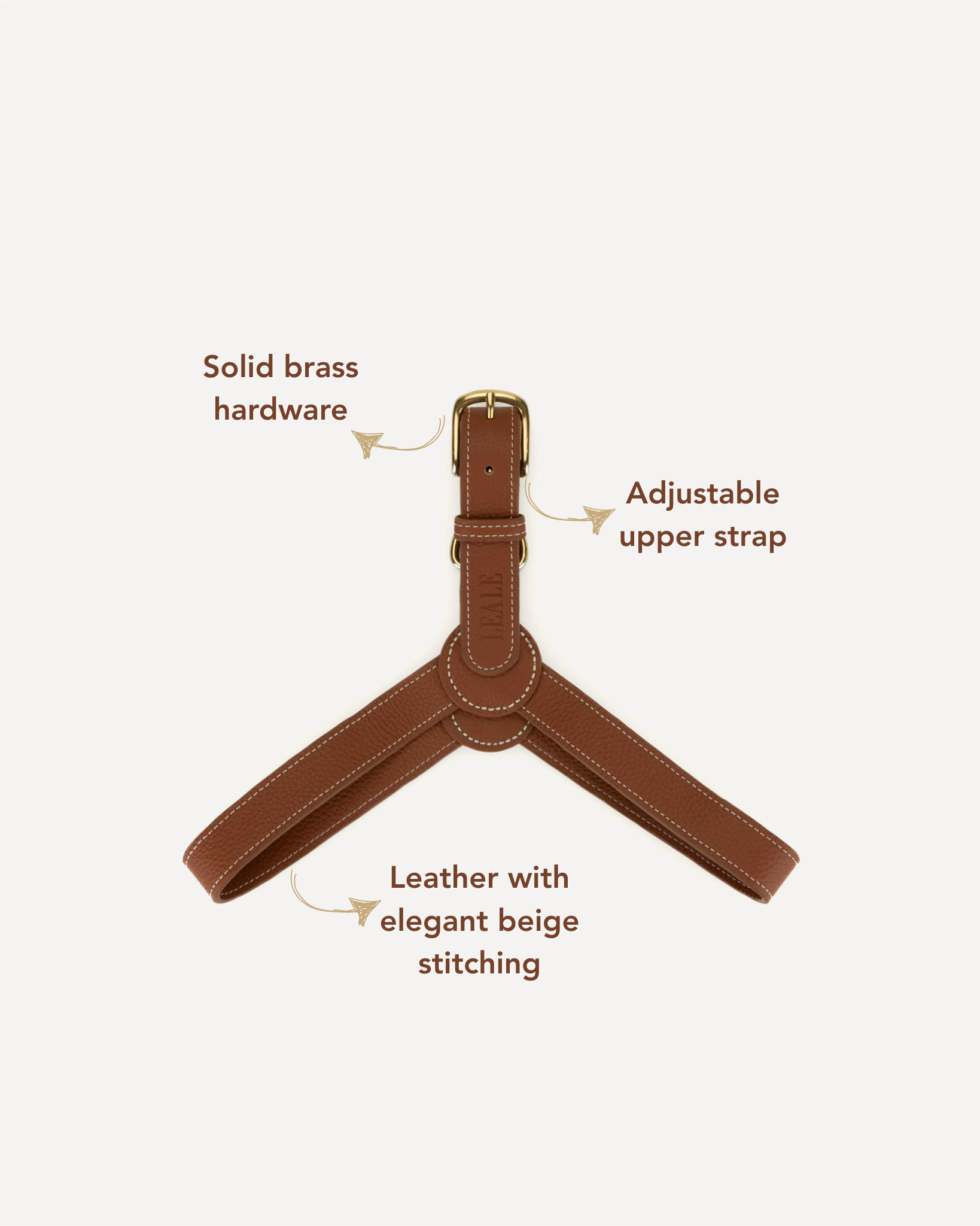 Signature Leather Harness in Chestnut