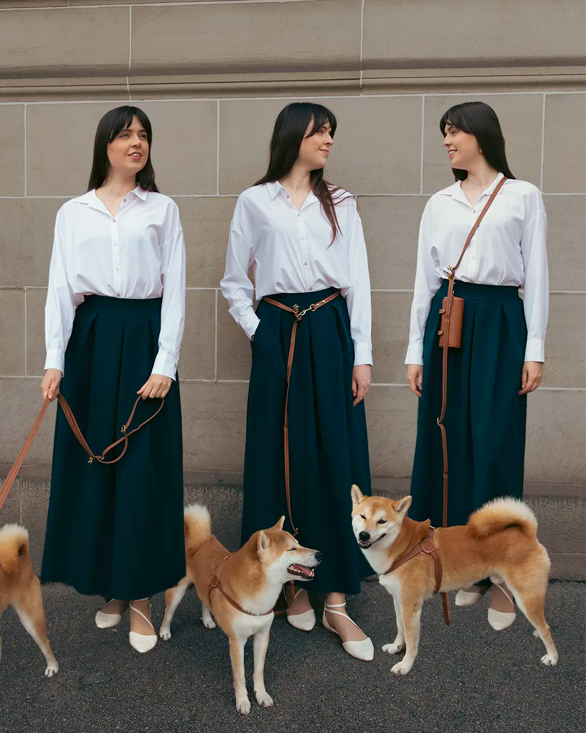 Effortless 3-in-1 Handsfree Leather Dog Leash