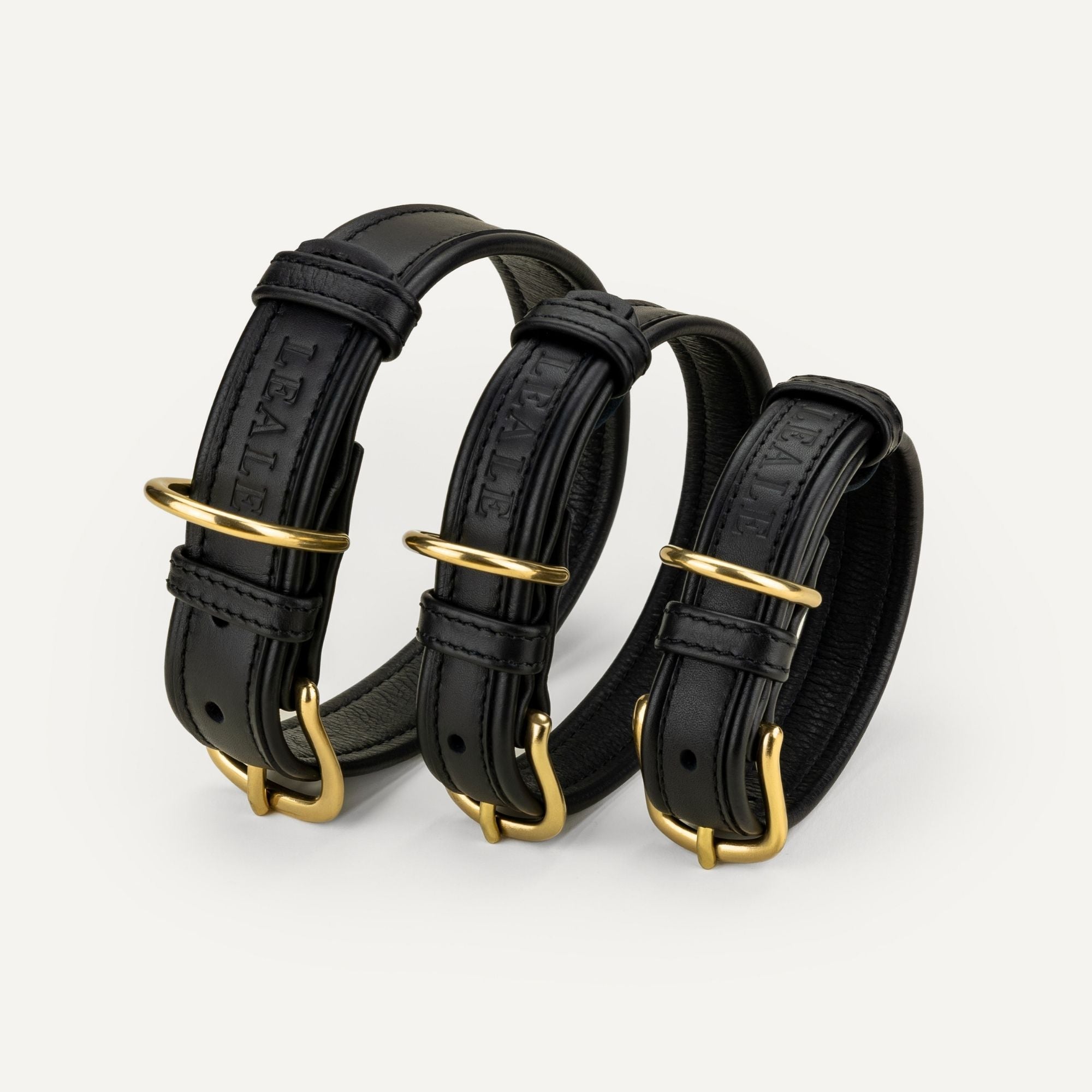 Signature Leather Collar in Black