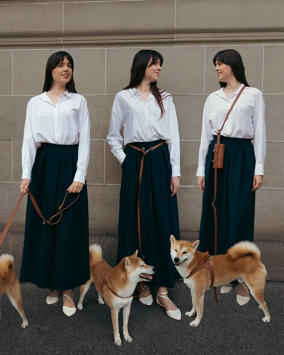 Effortless 3-in-1 Handsfree Leather Dog Leash